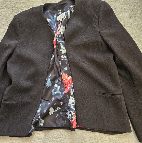 Aritzia Wilfred Exquis Crepe Open Front  Blazer Jacket Women’s Black Size 4 - Picture 2 of 6